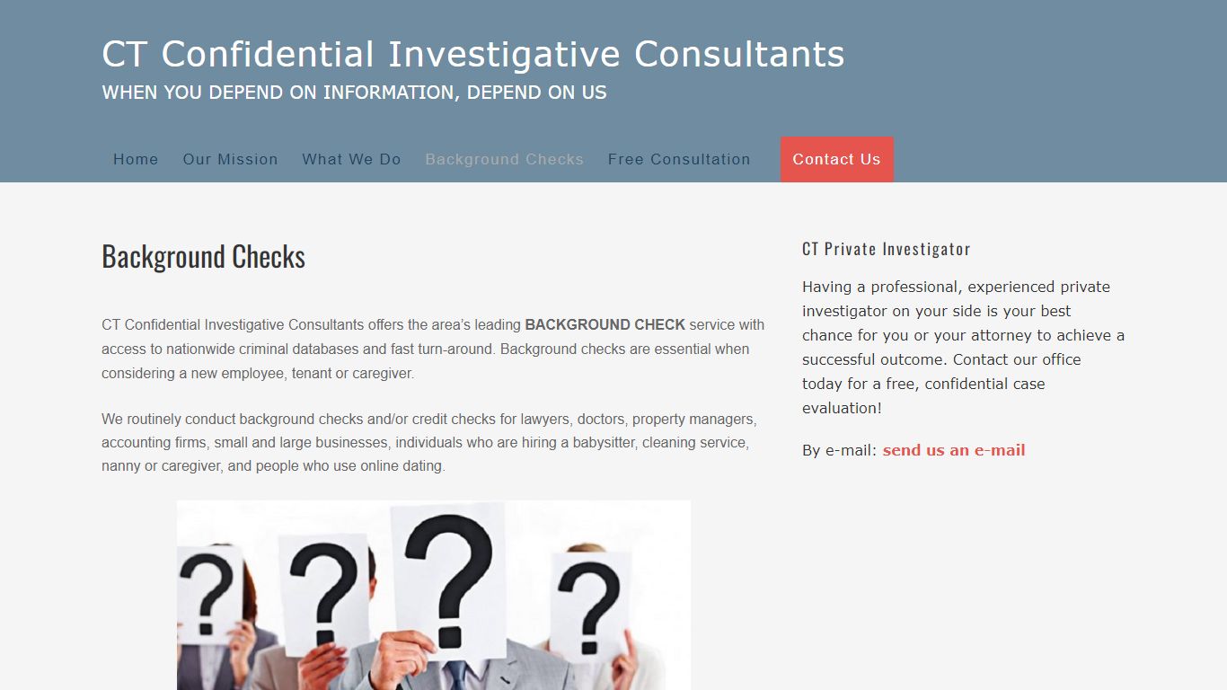 Background Checks - CT Confidential Investigations